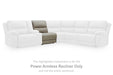 Narwhal Place Reclining Sectional with Storage Console - Visions in Furniture (La Mirada, CA)