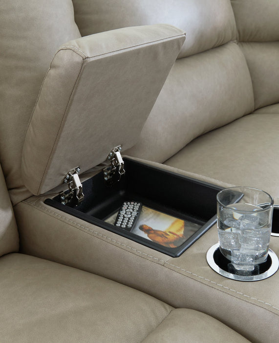 Narwhal Place Reclining Sectional with Storage Console - Visions in Furniture (La Mirada, CA)