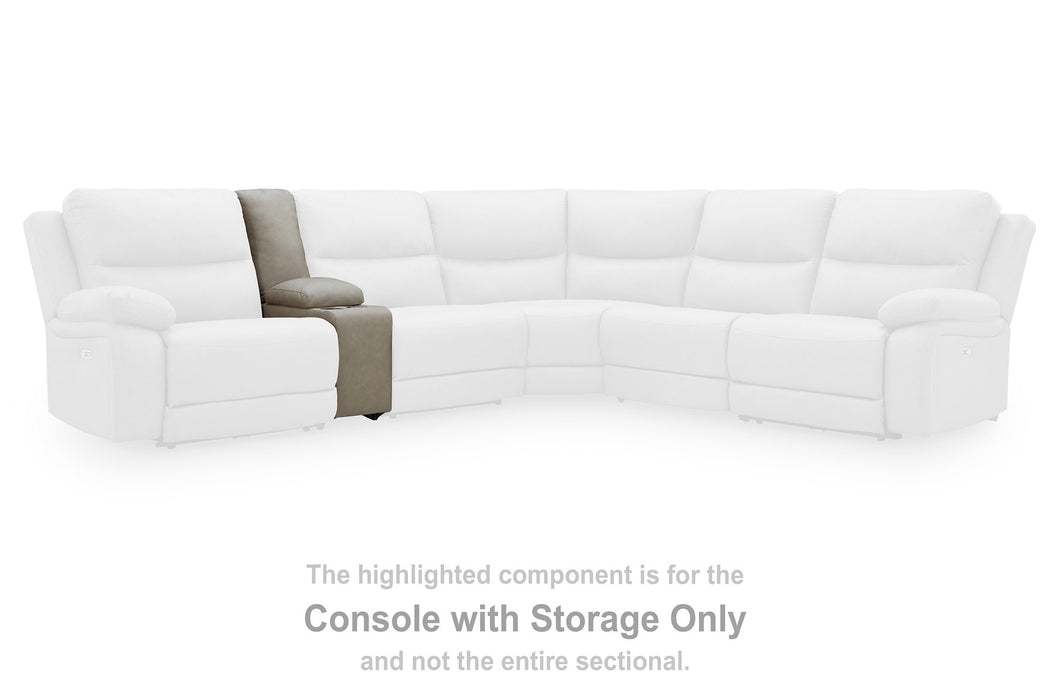 Narwhal Place Reclining Sectional with Storage Console - Visions in Furniture (La Mirada, CA)