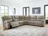 Narwhal Place Reclining Sectional with Storage Console - Visions in Furniture (La Mirada, CA)