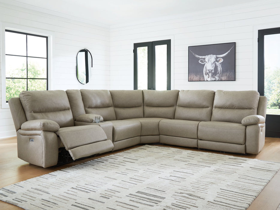 Narwhal Place Reclining Sectional with Storage Console - Visions in Furniture (La Mirada, CA)