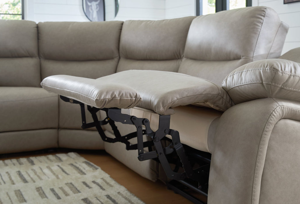 Narwhal Place Reclining Sectional with Storage Console - Visions in Furniture (La Mirada, CA)