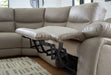 Narwhal Place Reclining Sectional with Storage Console - Visions in Furniture (La Mirada, CA)
