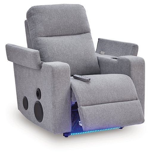 Pineland Power Glider Recliner with Audio System - Visions in Furniture (La Mirada, CA)
