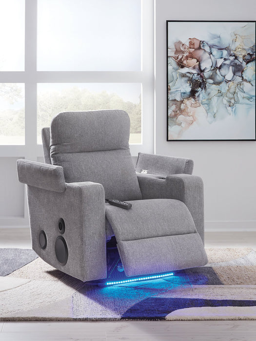 Pineland Power Glider Recliner with Audio System - Visions in Furniture (La Mirada, CA)