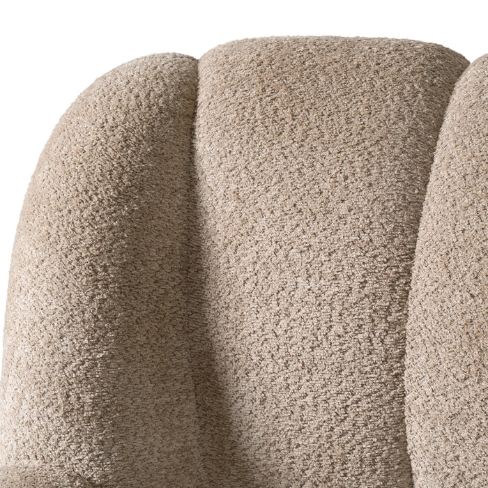 Janine - Modern Tan Fabric Bed