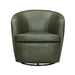 Parker Living Barolo 100% Italian Leather Swivel Club Chair