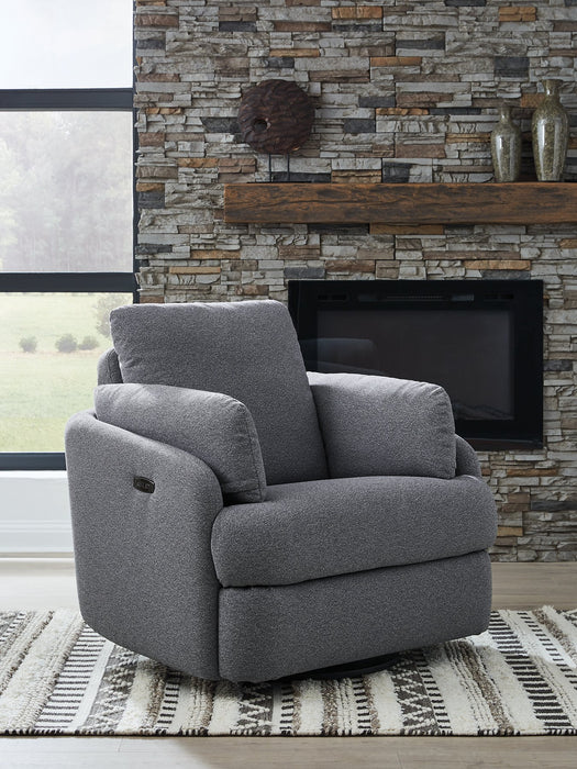Alainmont Next-Gen Nuvella Swivel Power Recliner - Visions in Furniture (La Mirada, CA)