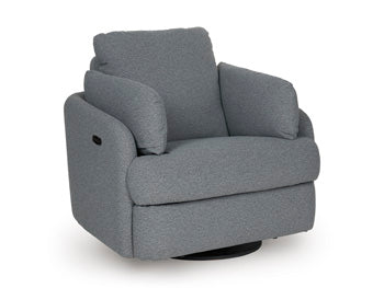Alainmont Next-Gen Nuvella Swivel Power Recliner - Visions in Furniture (La Mirada, CA)