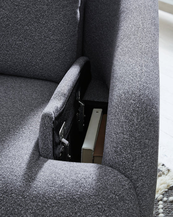 Alainmont Next-Gen Nuvella Swivel Power Recliner - Visions in Furniture (La Mirada, CA)