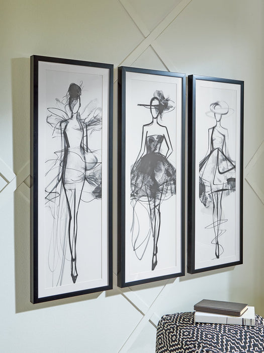 Mckerrick Wall Art Set (Set of 3) - Visions in Furniture (La Mirada, CA)