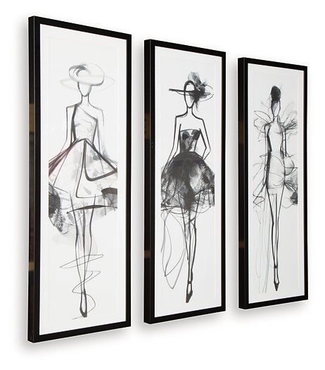 Mckerrick Wall Art Set (Set of 3) - Visions in Furniture (La Mirada, CA)