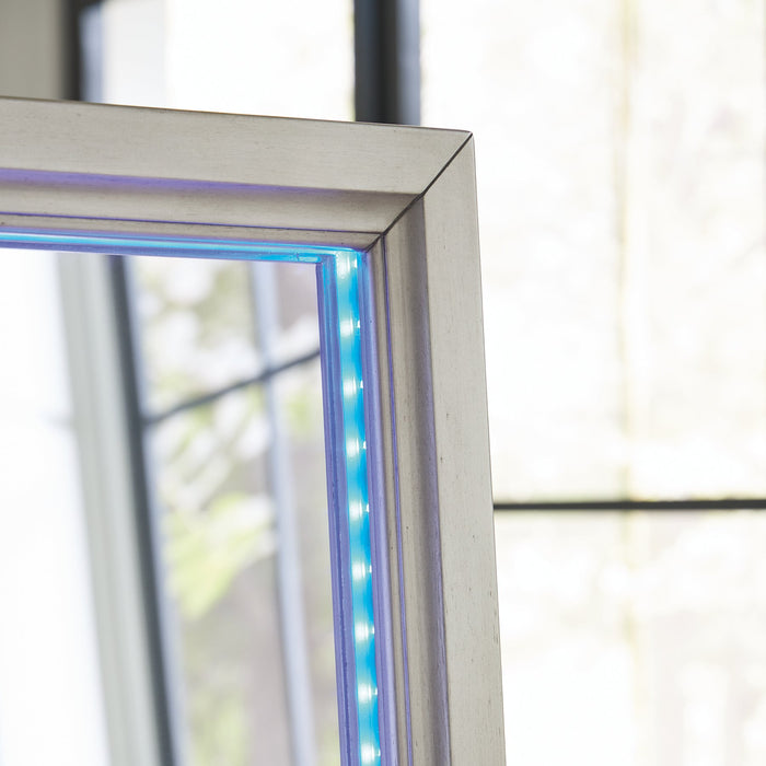Evesen Floor Standing Mirror/Storage - Visions in Furniture (La Mirada, CA)