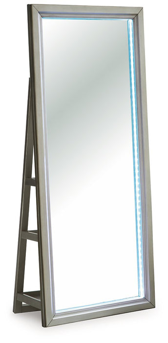 Evesen Floor Standing Mirror/Storage - Visions in Furniture (La Mirada, CA)