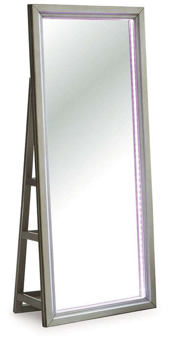 Evesen Floor Standing Mirror/Storage - Visions in Furniture (La Mirada, CA)