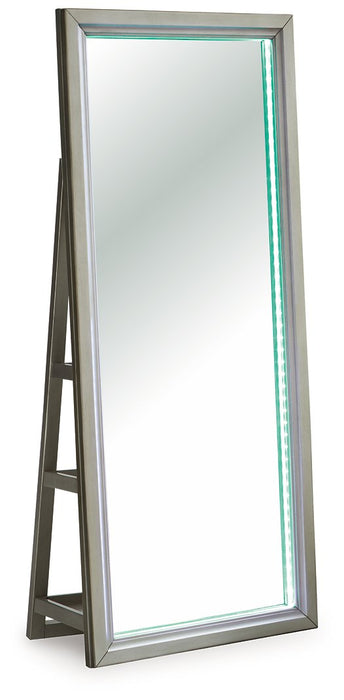 Evesen Floor Standing Mirror/Storage - Visions in Furniture (La Mirada, CA)
