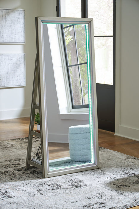 Evesen Floor Standing Mirror/Storage - Visions in Furniture (La Mirada, CA)