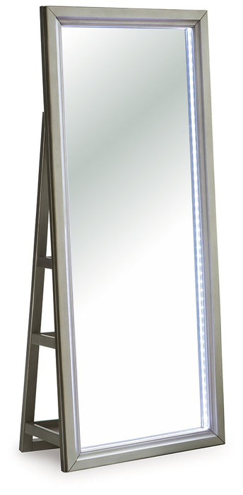 Evesen Floor Standing Mirror/Storage - Visions in Furniture (La Mirada, CA)