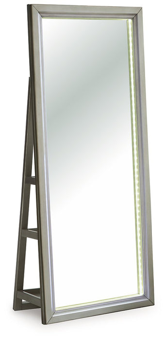 Evesen Floor Standing Mirror/Storage - Visions in Furniture (La Mirada, CA)
