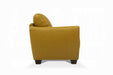 Valeria Mustard Leather Sofa - Visions in Furniture (La Mirada, CA)