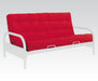 Acme 8" Full Futon Mattress in Red/Black 02812 - Visions in Furniture (La Mirada, CA)