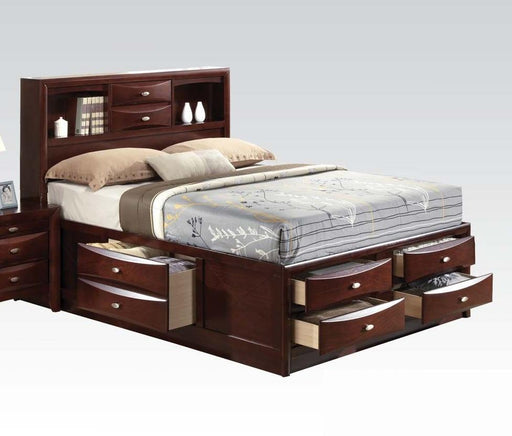 Acme Ireland Queen Storage Bed in Brown 21600Q - Visions in Furniture (La Mirada, CA)