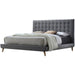 Acme Valda Queen Upholstered Bed in Gray 24520Q - Visions in Furniture (La Mirada, CA)