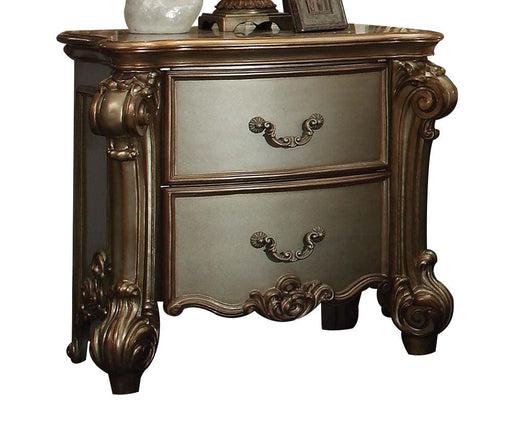 Acme Vendome Nightstand in Gold Patina 23003 - Visions in Furniture (La Mirada, CA)