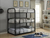 Cairo Sandy Black Bunk Bed (Triple Full) - Visions in Furniture (La Mirada, CA)