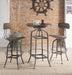 Kaeso Walnut & Gunmetal Bar Table - Visions in Furniture (La Mirada, CA)