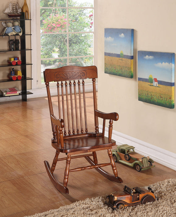 Kloris Tobacco Youth Rocking Chair - Visions in Furniture (La Mirada, CA)