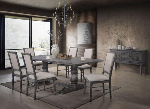 Leventis Weathered Gray Dining Table - Visions in Furniture (La Mirada, CA)