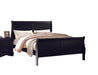 Louis Philippe Black Twin Bed - Visions in Furniture (La Mirada, CA)