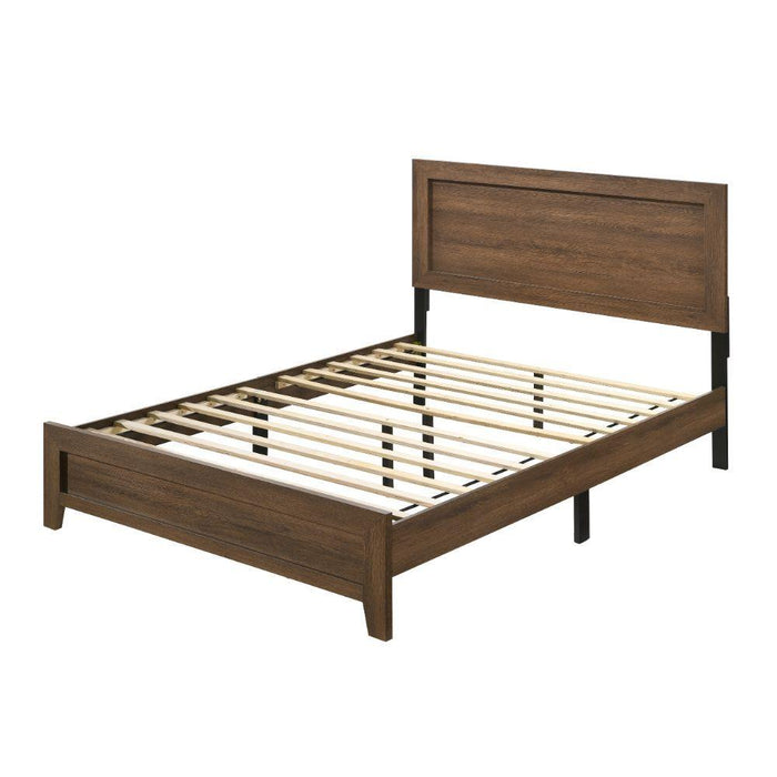 Miquell - Queen Bed - Brown, Light - 84" - Visions in Furniture (La Mirada, CA)