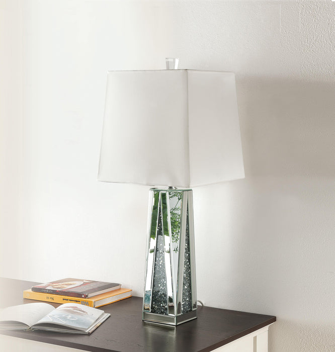 Noralie Mirrored & Faux Diamonds Table Lamp - Visions in Furniture (La Mirada, CA)