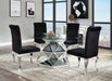 Noralie Mirrored & Faux Diamonds Dining Table - Visions in Furniture (La Mirada, CA)