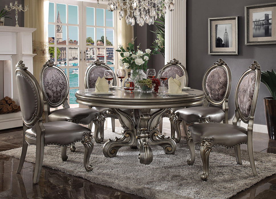 Versailles Antique Platinum Dining Table - Visions in Furniture (La Mirada, CA)