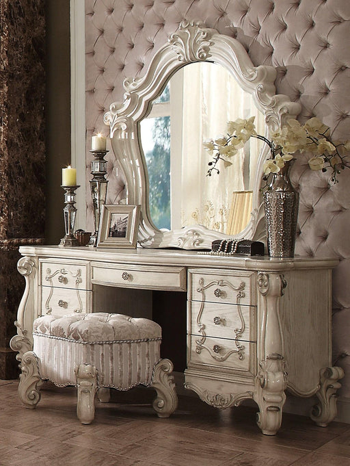 Versailles Bone White Vanity Desk - Visions in Furniture (La Mirada, CA)
