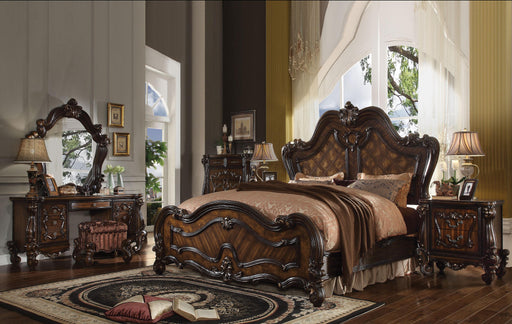 Versailles Cherry Oak Queen Bed - Visions in Furniture (La Mirada, CA)