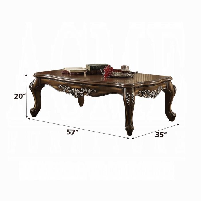 Latisha Antique Oak Coffee Table - Visions in Furniture (La Mirada, CA)