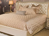 AICO Cosmopolitan 3-pc Queen Coverlet Set in Champagne - Visions in Furniture (La Mirada, CA)