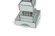 AICO Montreal 4-Tier Mirrored Candle Holder w/Crystal Accents (2/pack) - Visions in Furniture (La Mirada, CA)