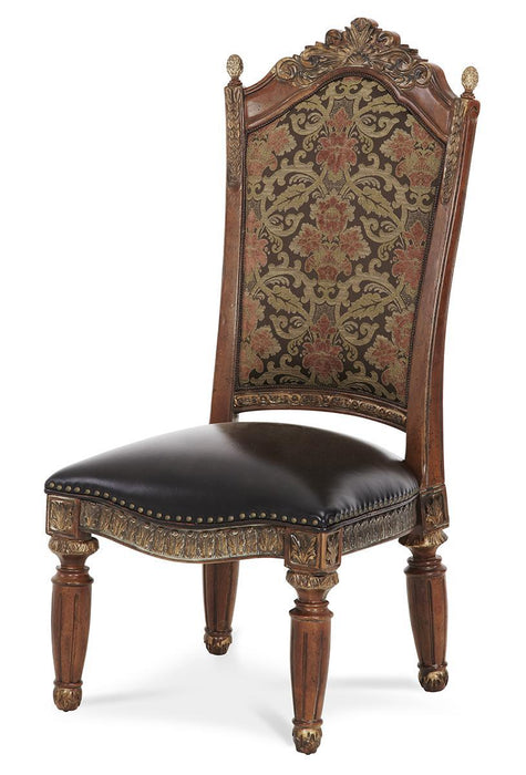 AICO Villa Valencia Side Chair in Classic Chestnut (Set of 2) - Visions in Furniture (La Mirada, CA)
