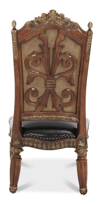 AICO Villa Valencia Side Chair in Classic Chestnut (Set of 2) - Visions in Furniture (La Mirada, CA)