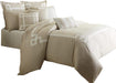 Avenue A 10-pc King Comforter Set in Natural - Visions in Furniture (La Mirada, CA)