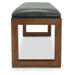 Brooklyn Walk Dining Bench in Burnt Umber - Visions in Furniture (La Mirada, CA)