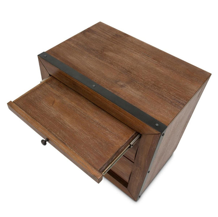 Brooklyn Walk Nightstand in Burnt Umber - Visions in Furniture (La Mirada, CA)