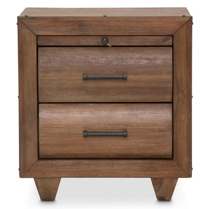 Brooklyn Walk Nightstand in Burnt Umber - Visions in Furniture (La Mirada, CA)