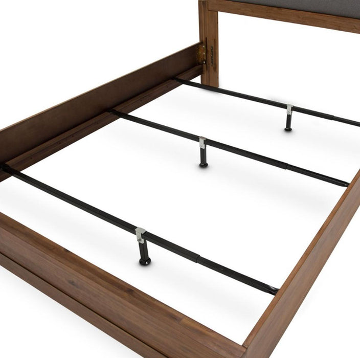 Brooklyn Walk Queen Channel Tufted Panel Bed in Burnt Umber - Visions in Furniture (La Mirada, CA)