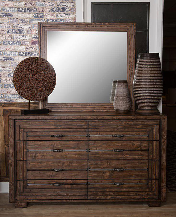 Carrollton Mirror in Rustic Ranch - Visions in Furniture (La Mirada, CA)
